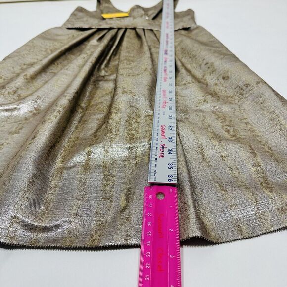 ETRO 42 US/6 Metallic Gold Jacquard Sleeveless Mini Dress Wool Silk NWT $1,560 - Picture 8 of 9